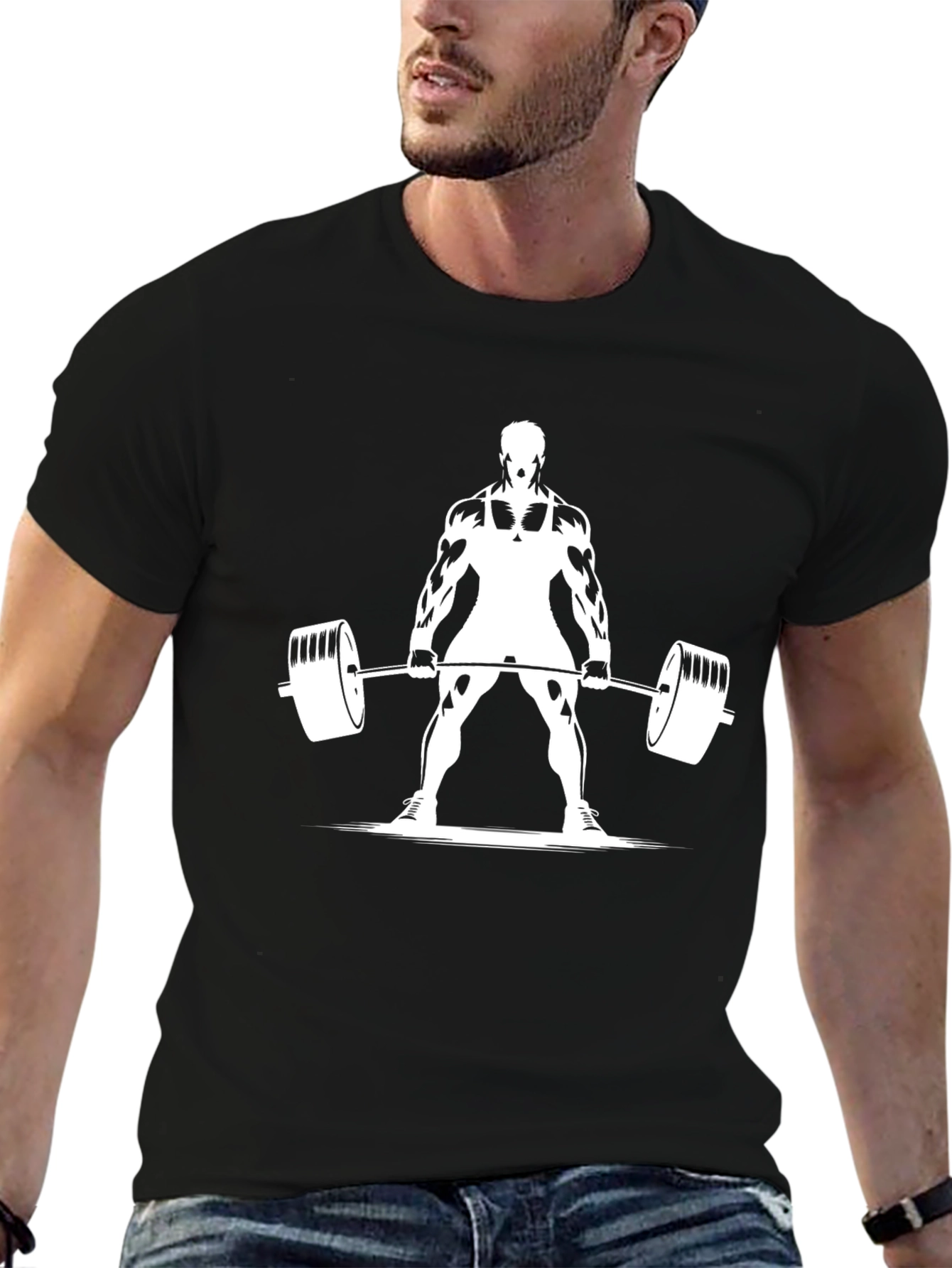 Weightlifting Graphic Tee - Black
