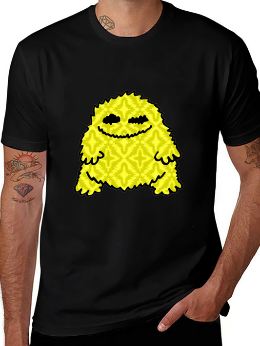 Funky Yellow Monster Graphic Tee - Soft Cotton Comfort