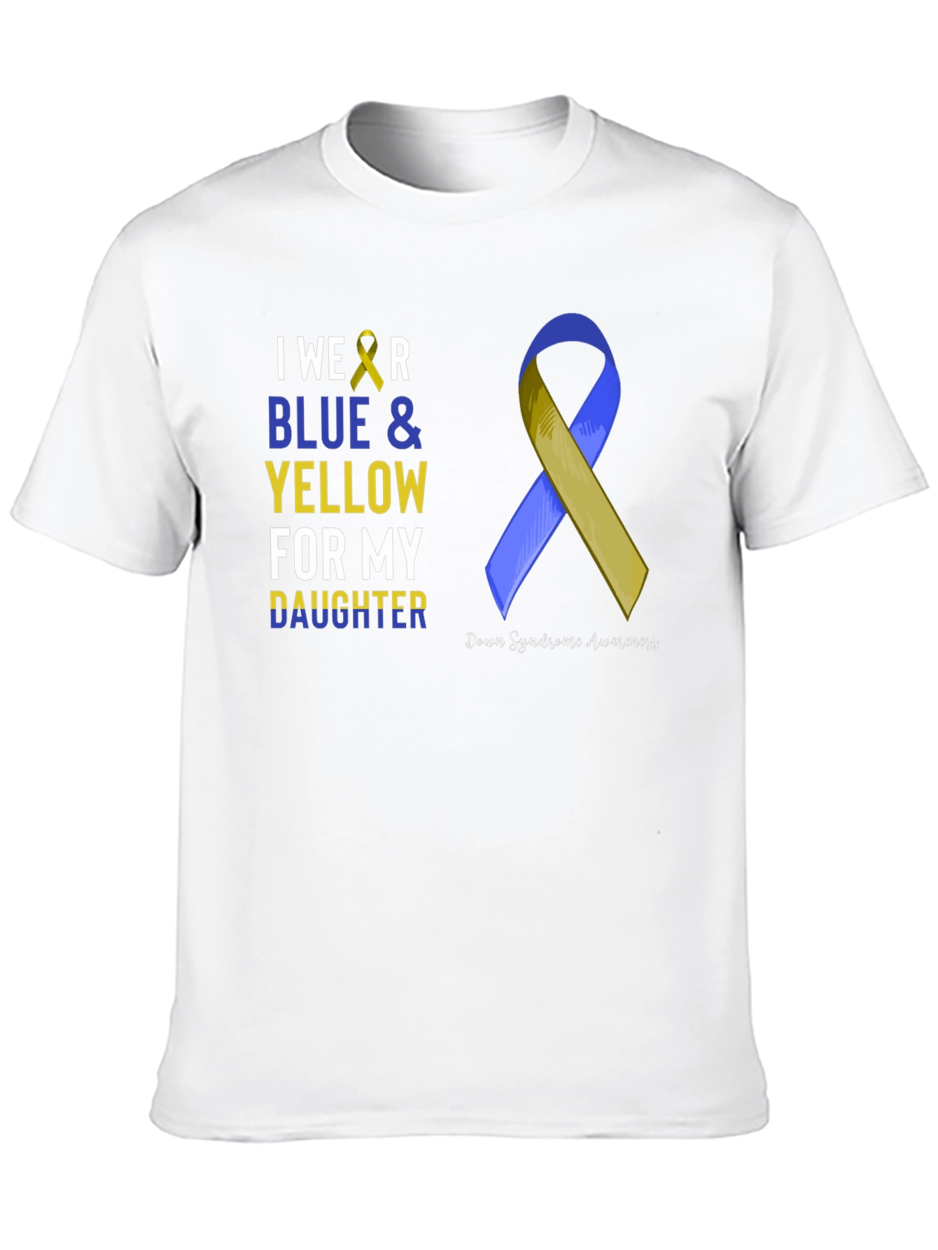 Blue & Yellow Down Syndrome Awareness T-Shirt
