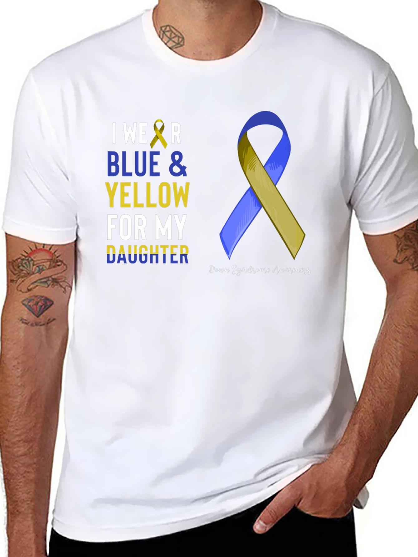 Blue & Yellow Down Syndrome Awareness T-Shirt