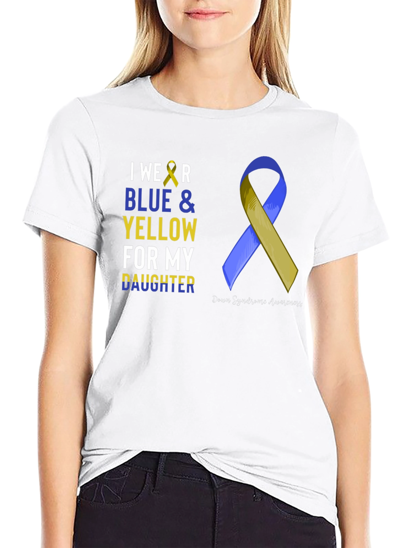 Blue & Yellow Down Syndrome Awareness T-Shirt