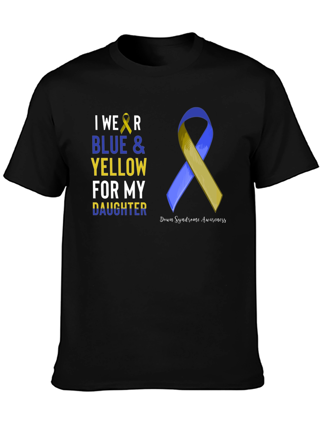 Blue & Yellow Down Syndrome Awareness T-Shirt