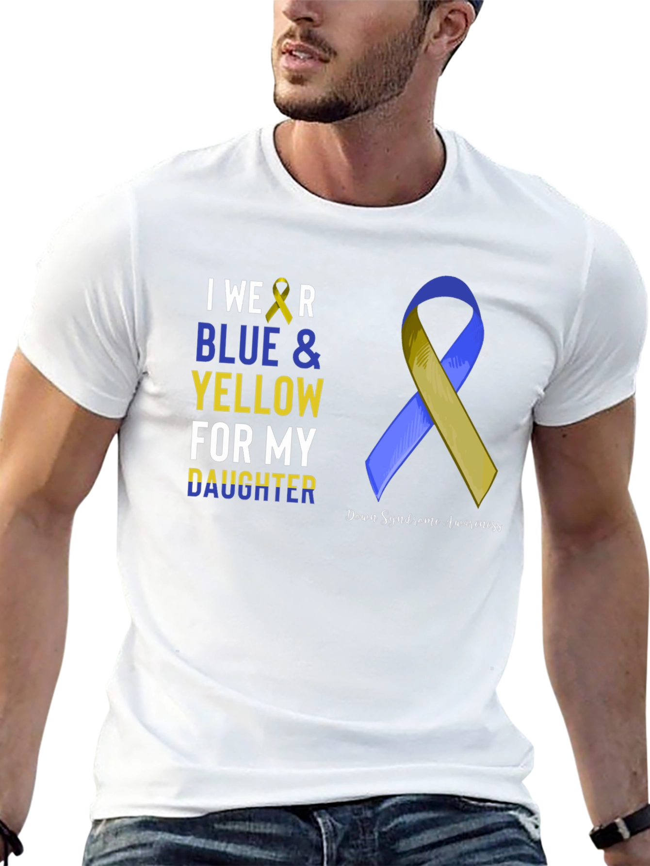 Blue & Yellow Down Syndrome Awareness T-Shirt