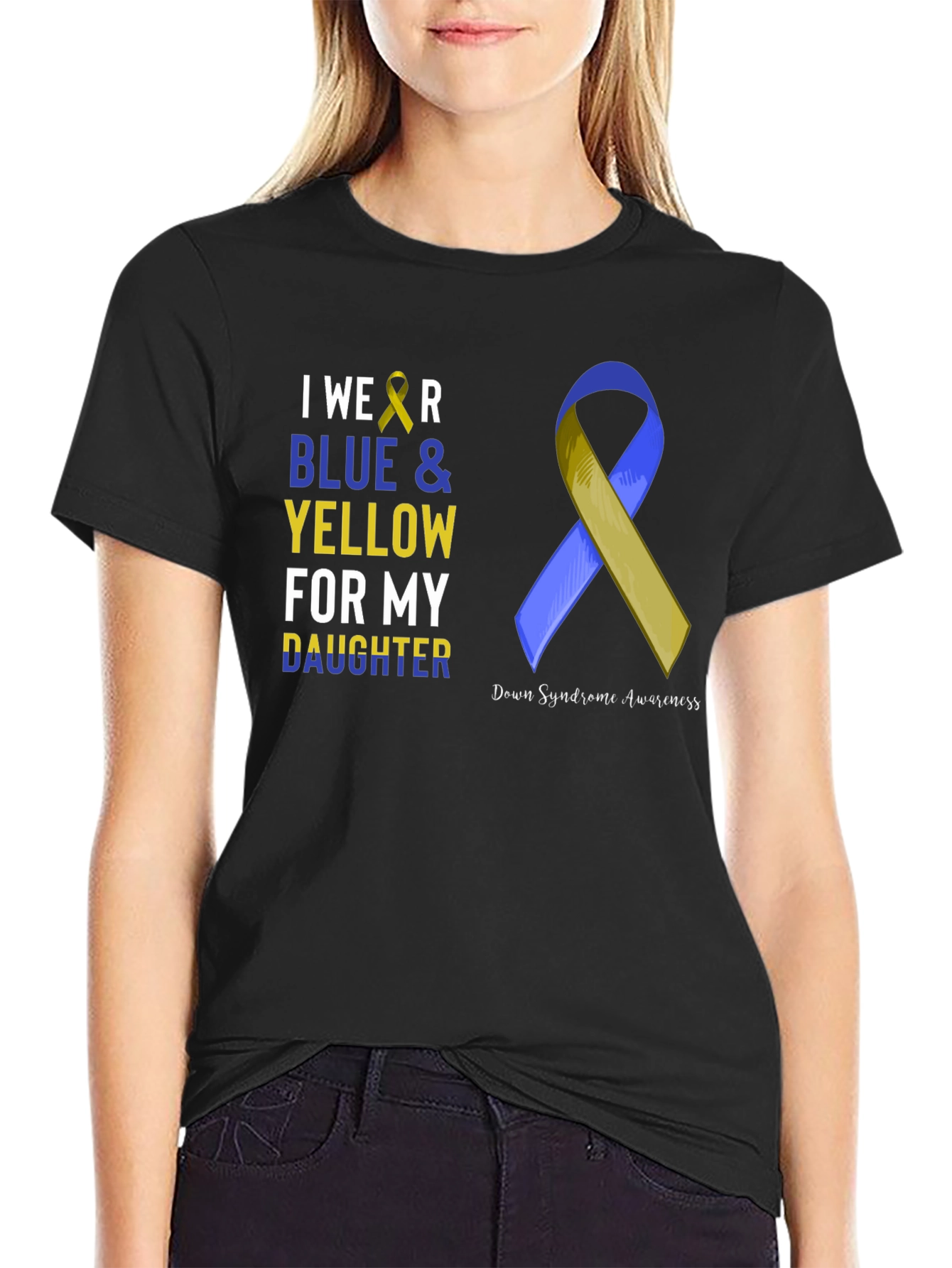 Blue & Yellow Down Syndrome Awareness T-Shirt