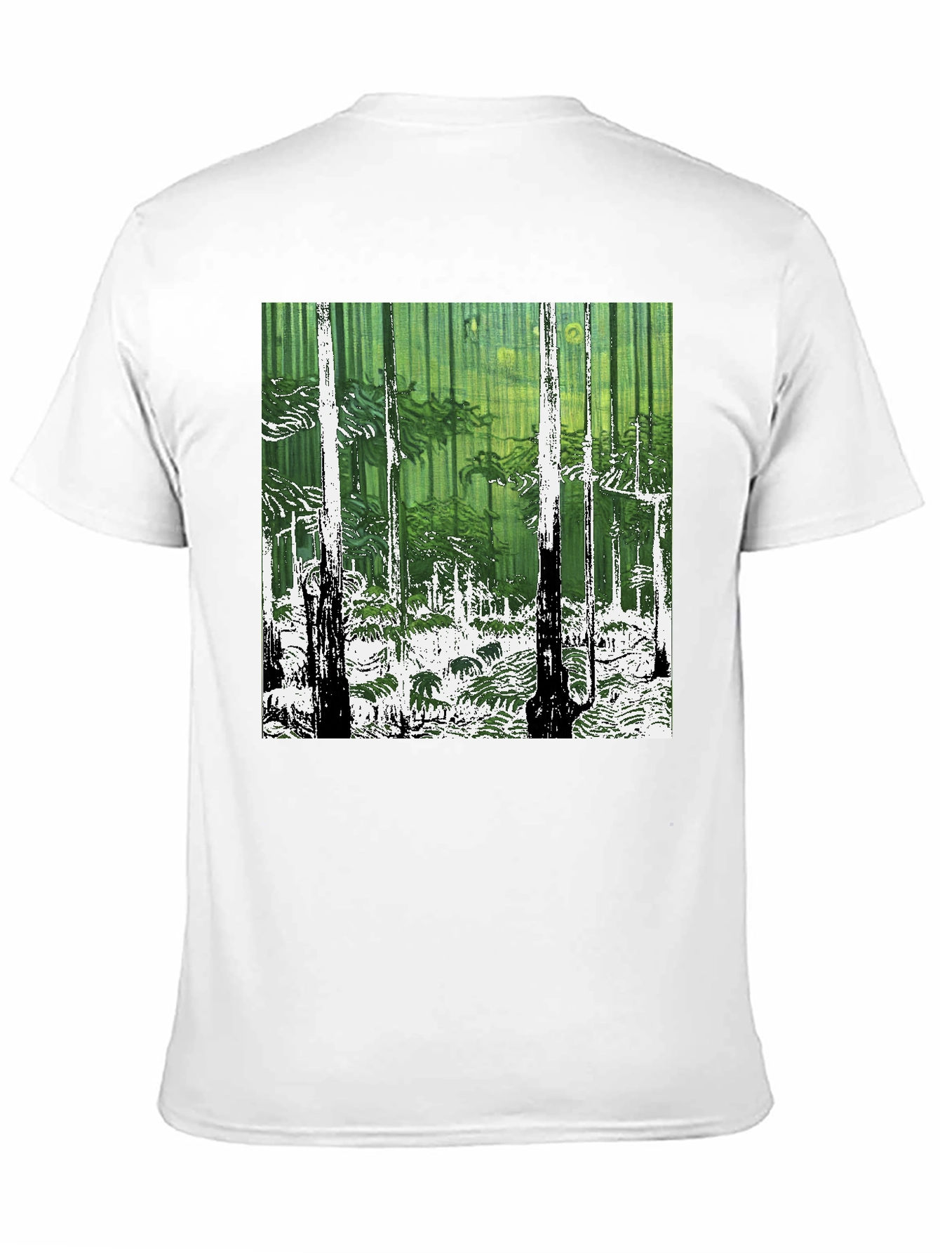 Forest Print Graphic Tee - Nature Lovers Style