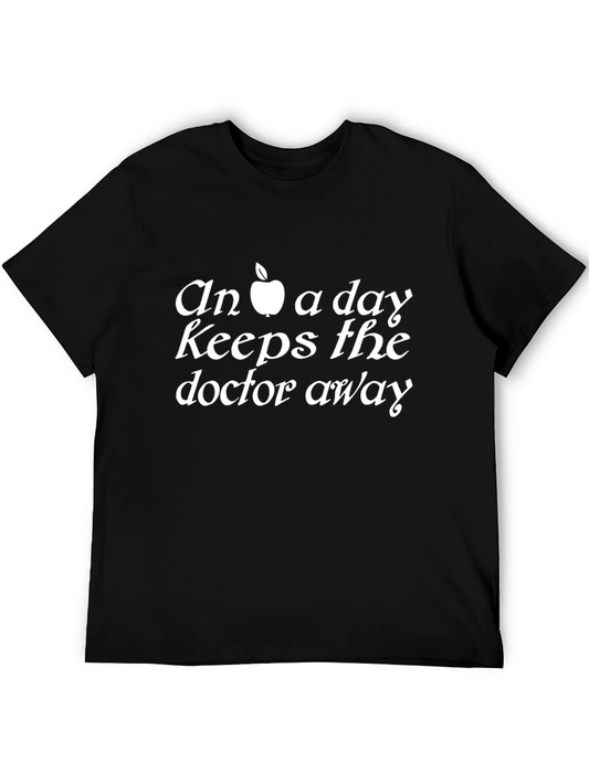 An Apple A Day T-Shirt - Black