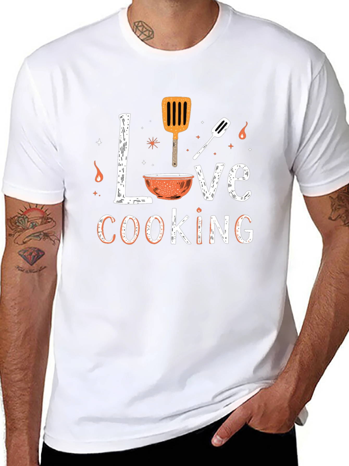 Love Cooking Graphic Tee | Culinary Passion T-Shirt