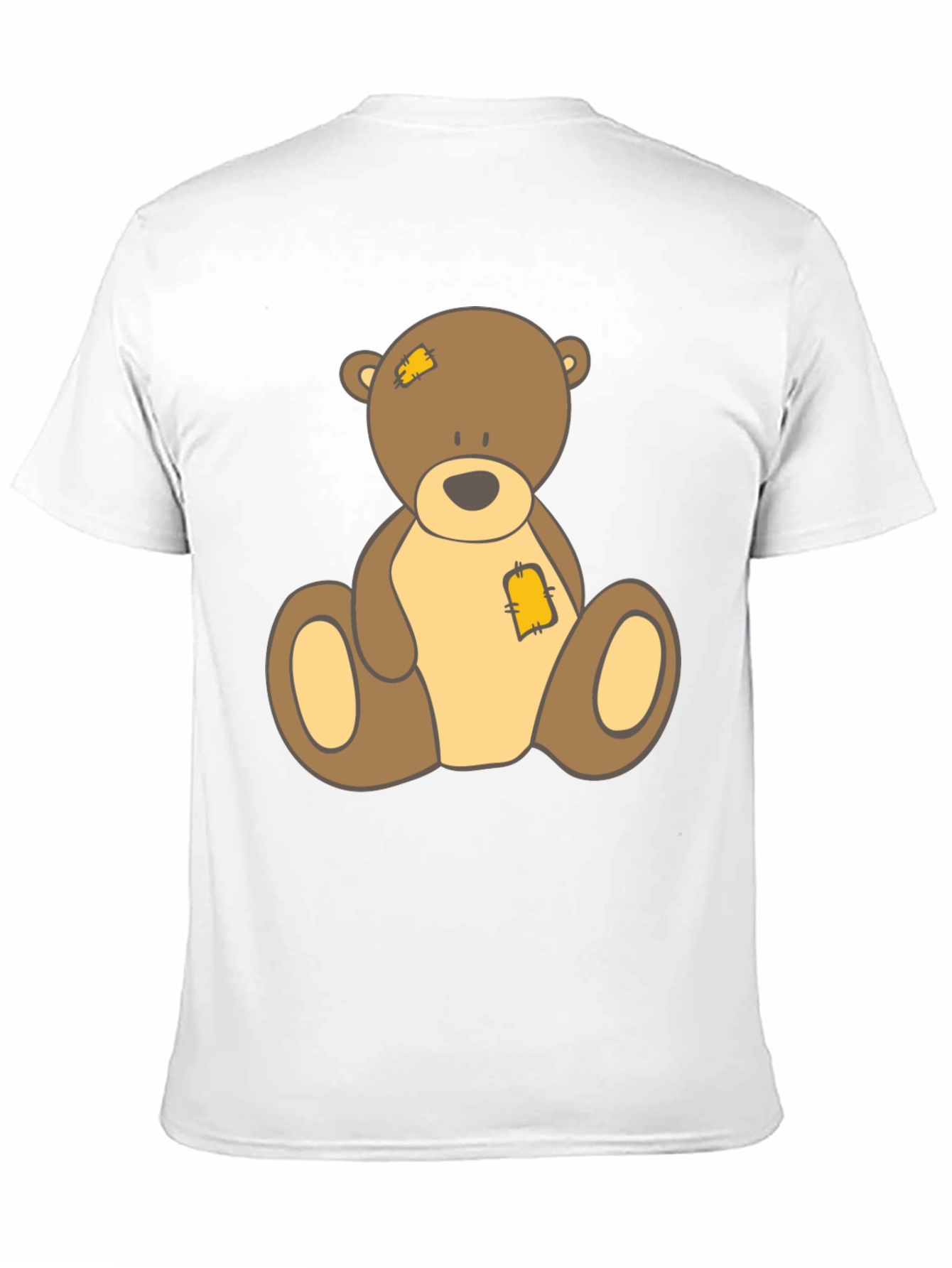 Cute Teddy Bear Graphic Black T-Shirt