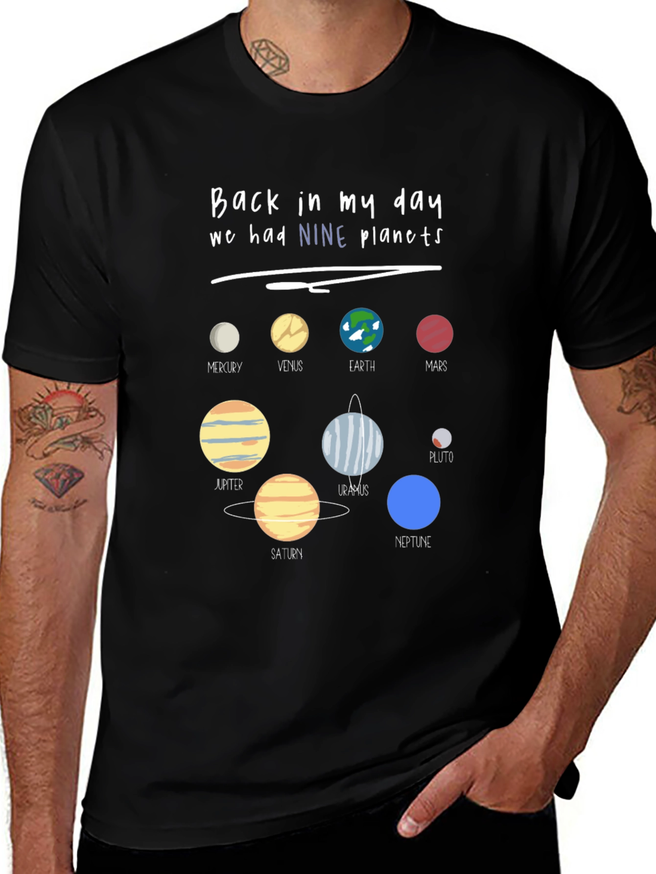 Nine Planets Graphic Tee