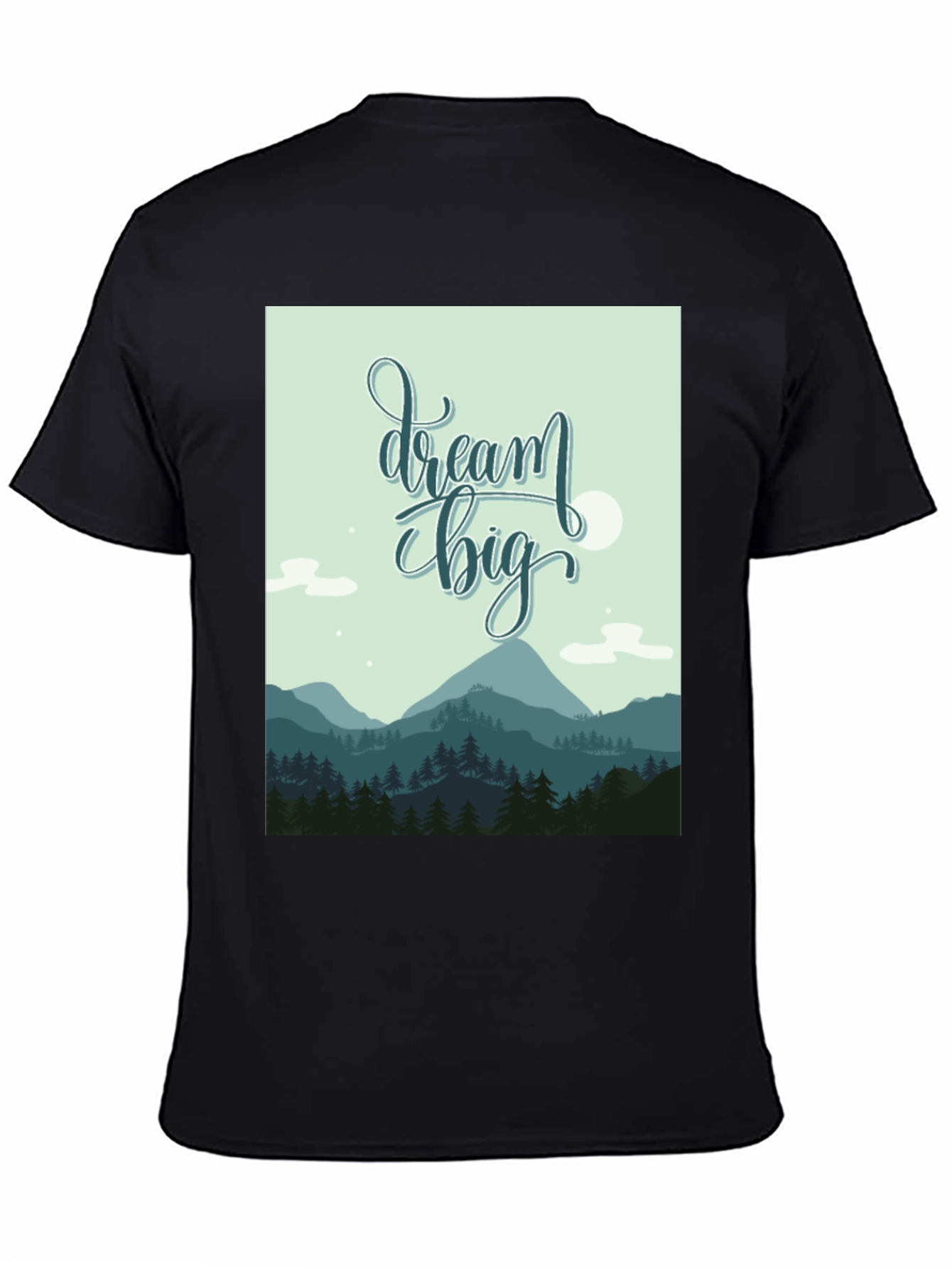 Dream Big Graphic Tee - Inspiring Mountain Design