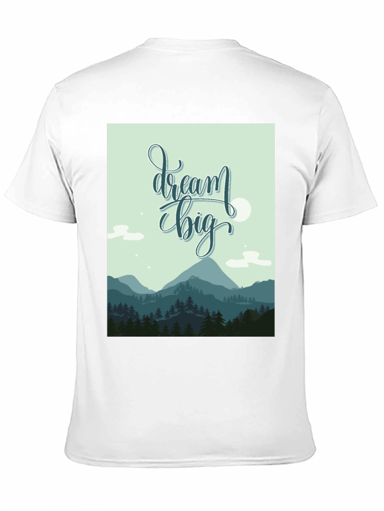 Dream Big Graphic Tee - Inspiring Mountain Design