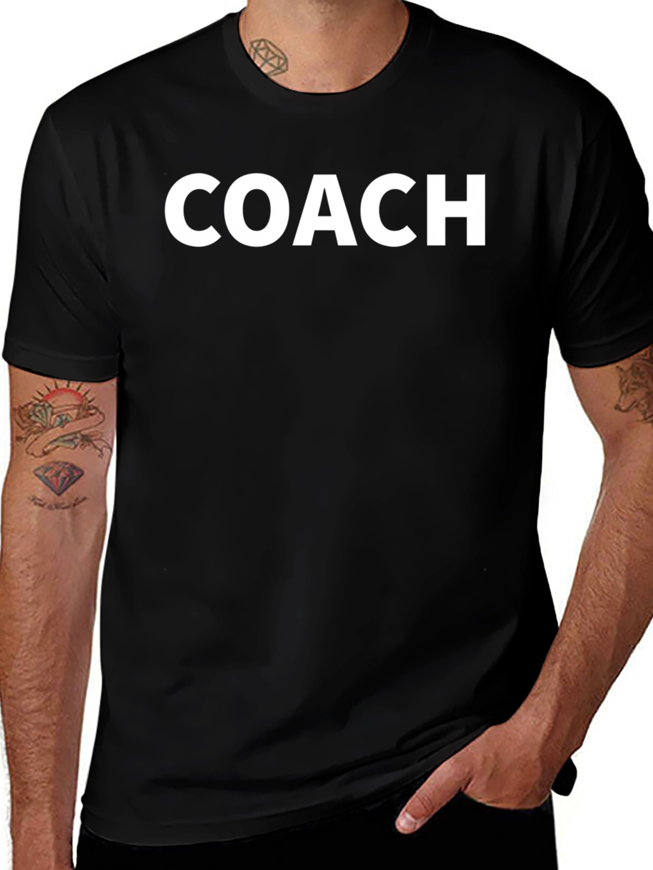 Coach T-Shirt - Black Crew Neck Tee