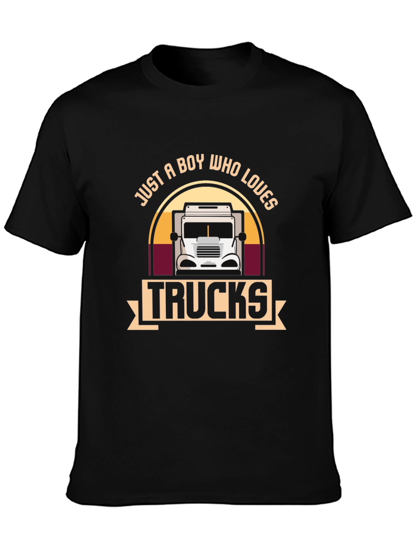 Boy Who Loves Trucks Graphic T-Shirt