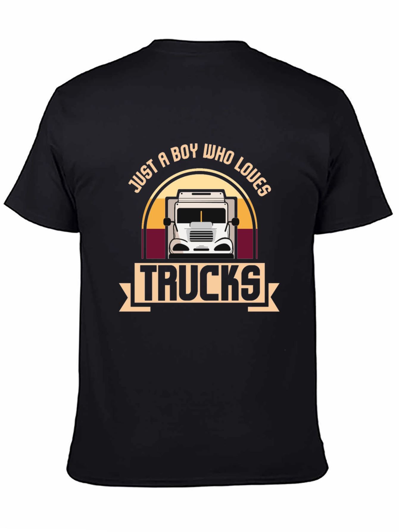 Boy Who Loves Trucks Graphic T-Shirt