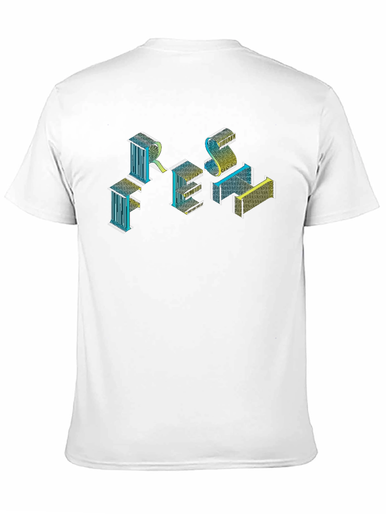 Abstract Isometric Graphic Tee - Black