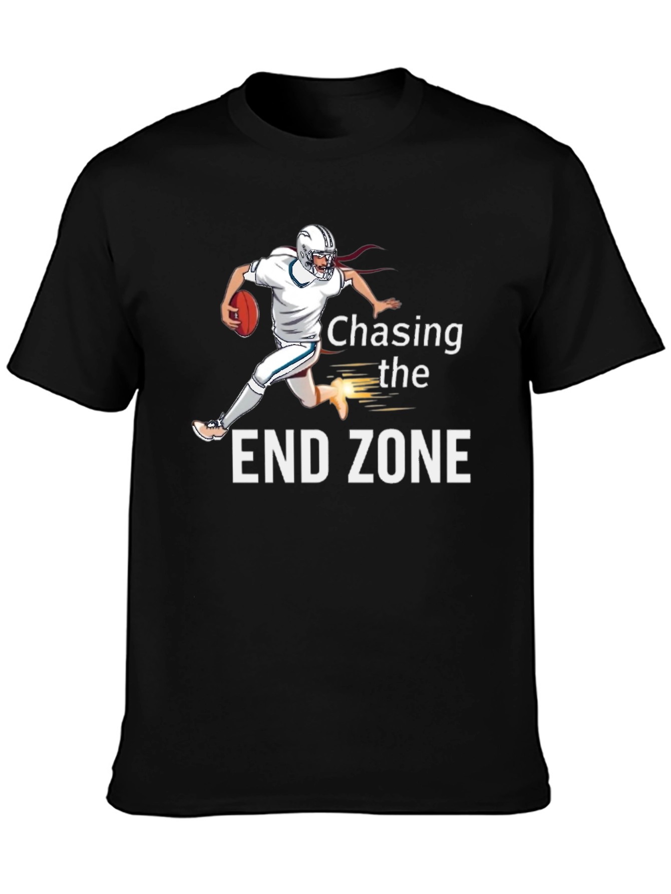 Chasing the End Zone Graphic T-Shirt