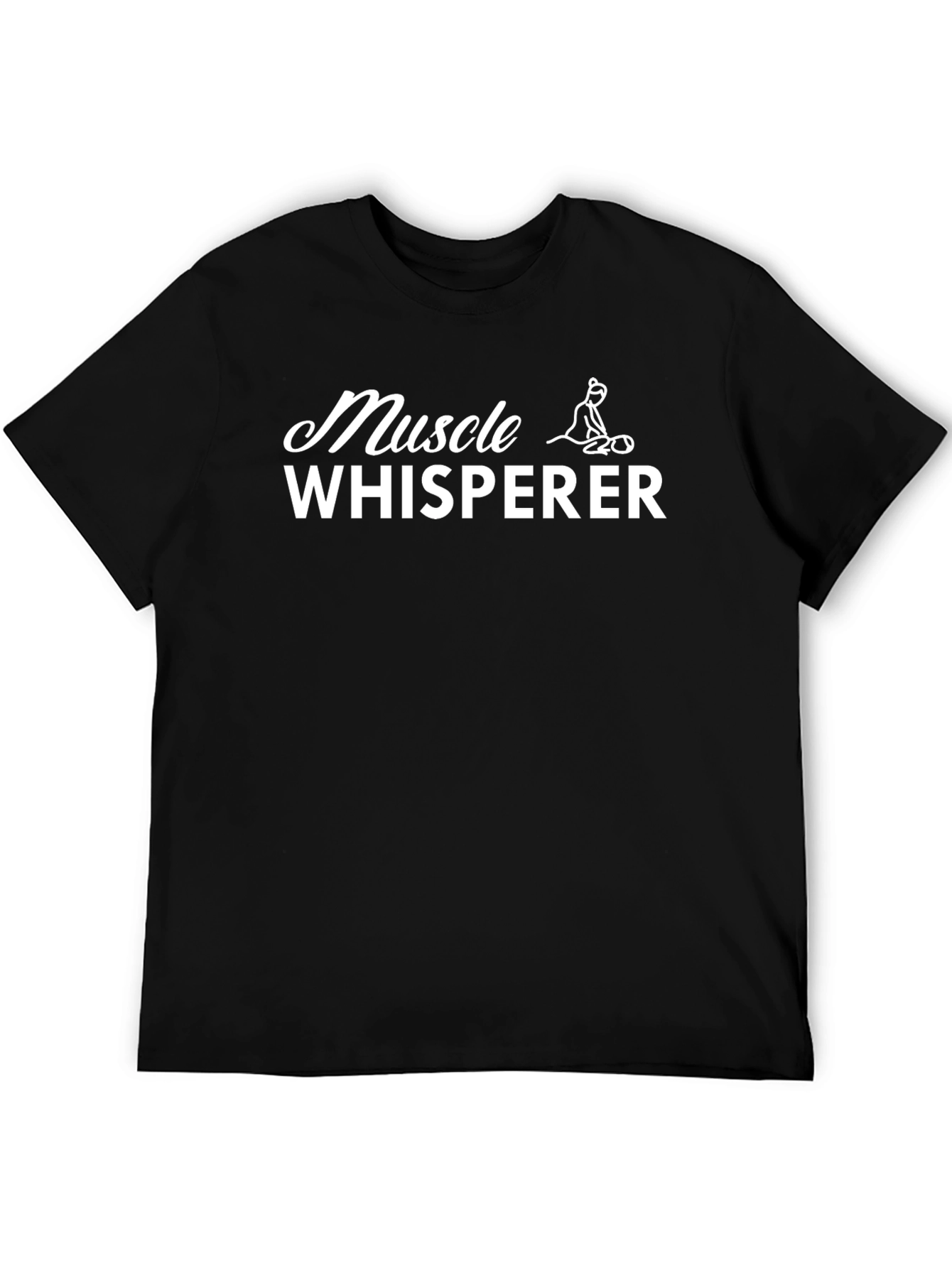 Muscle Whisperer Graphic Tee - Black Cotton T-Shirt