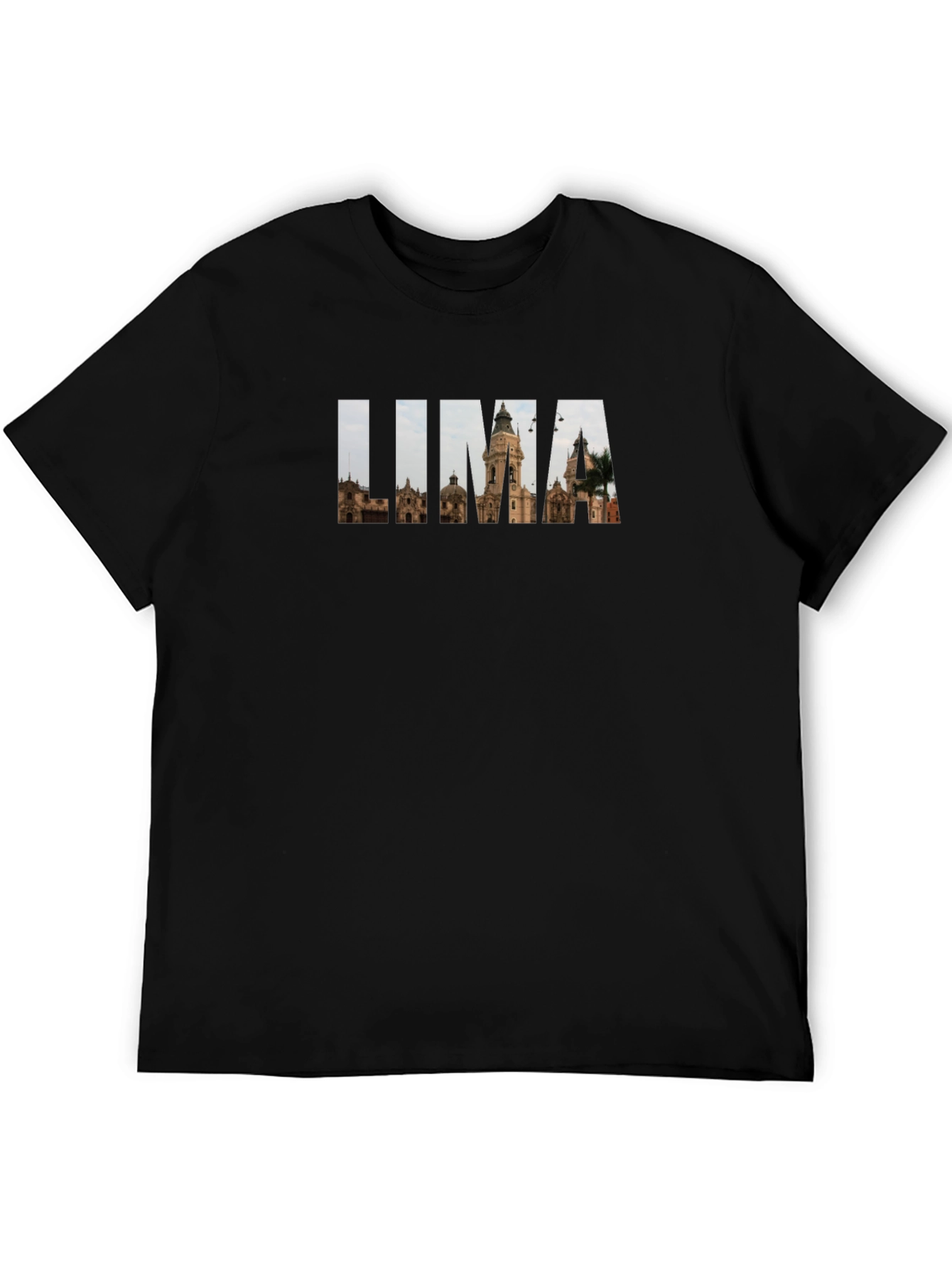 Lima Peru Souvenir T-Shirt - Black