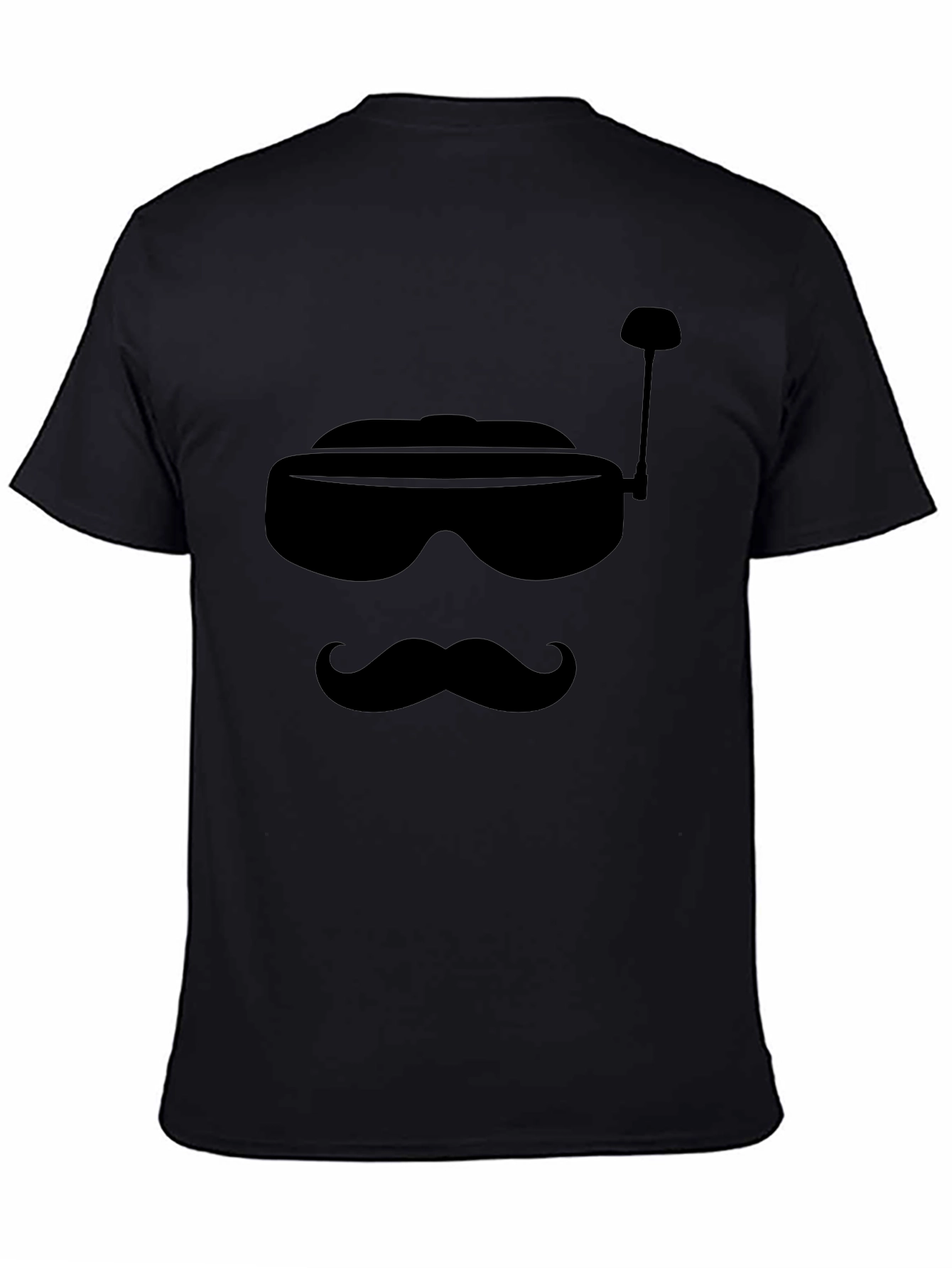 Retro FPV Goggles & Mustache Graphic Tee