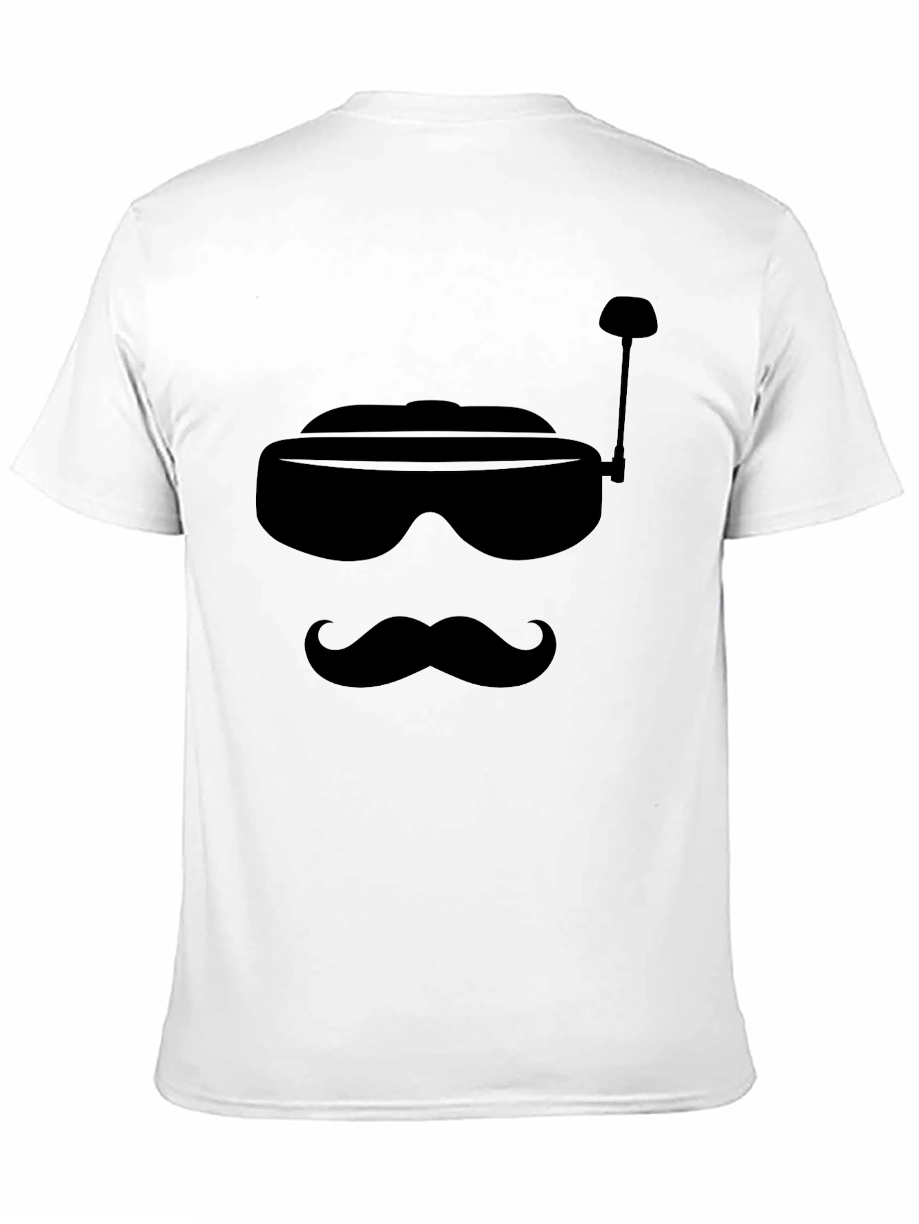 Retro FPV Goggles & Mustache Graphic Tee
