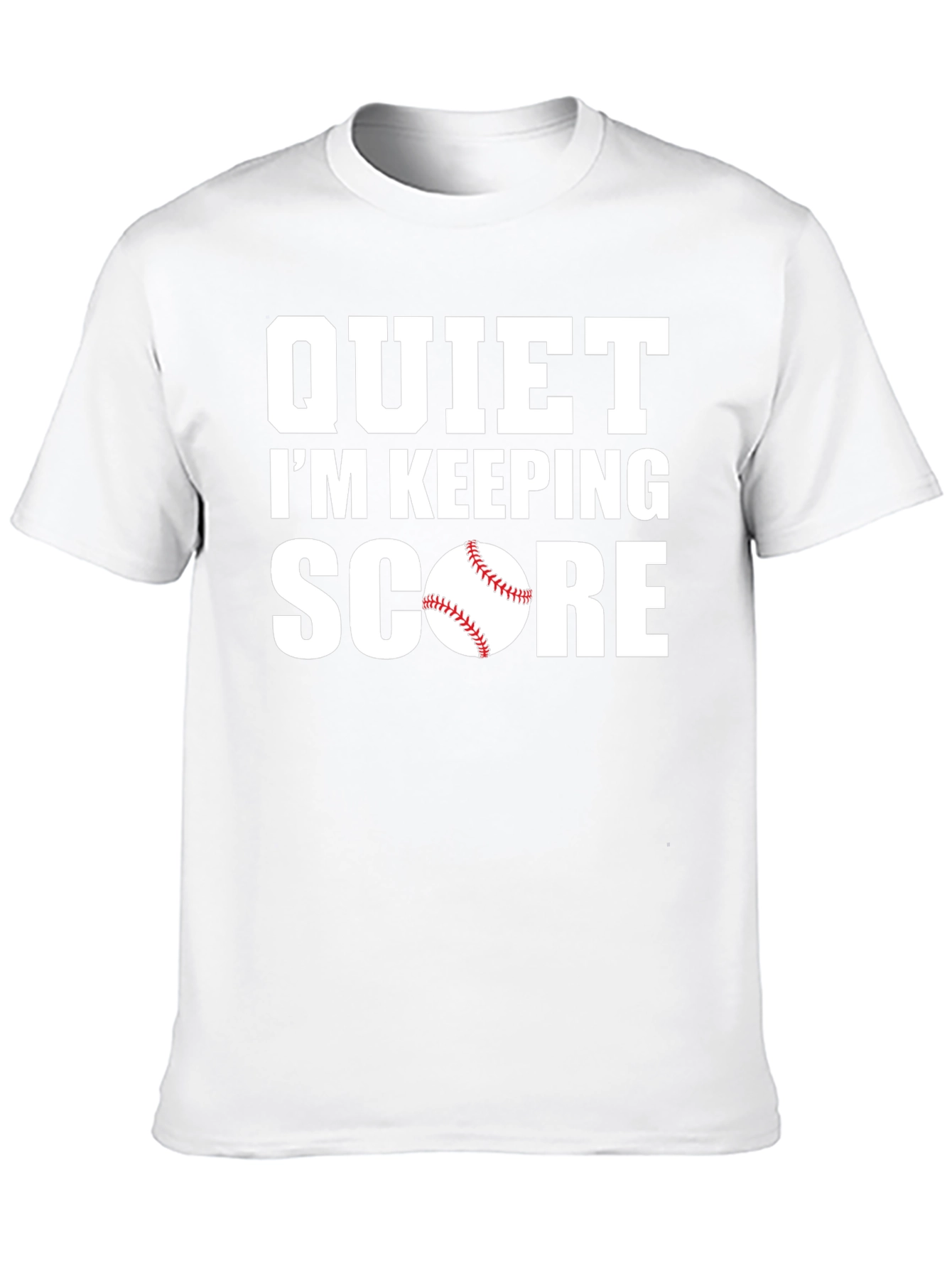 Quiet Im Keeping Score Baseball T-Shirt