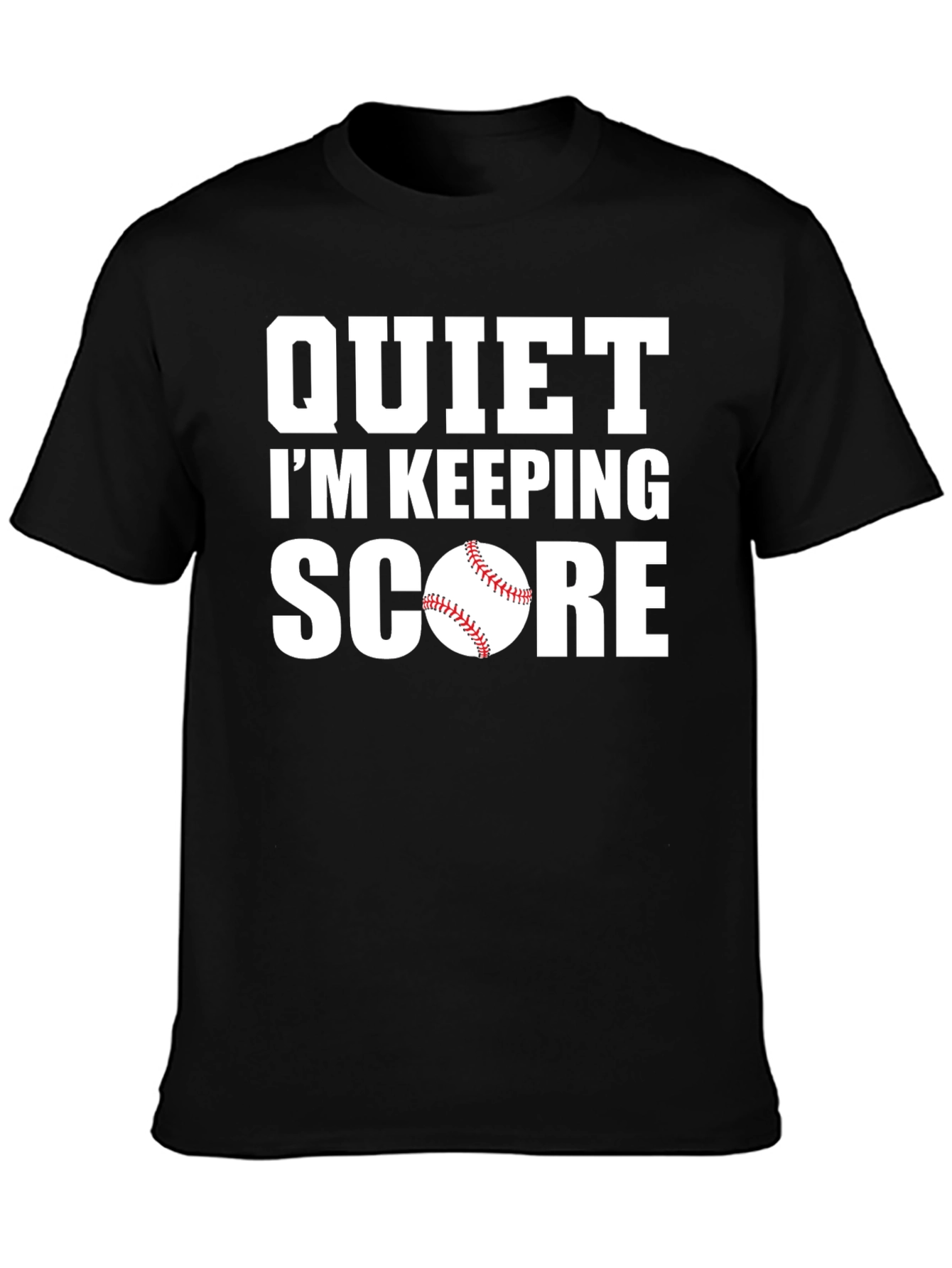 Quiet Im Keeping Score Baseball T-Shirt