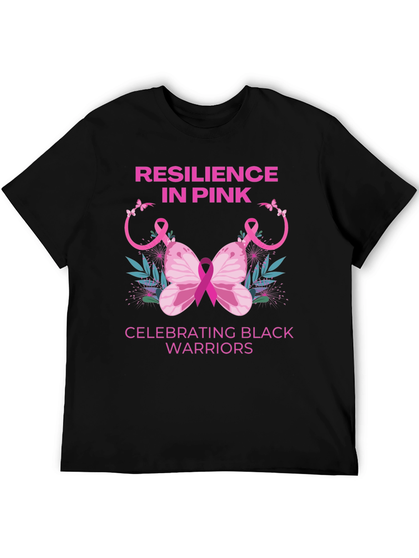 Resilience in Pink Black Warriors T-Shirt