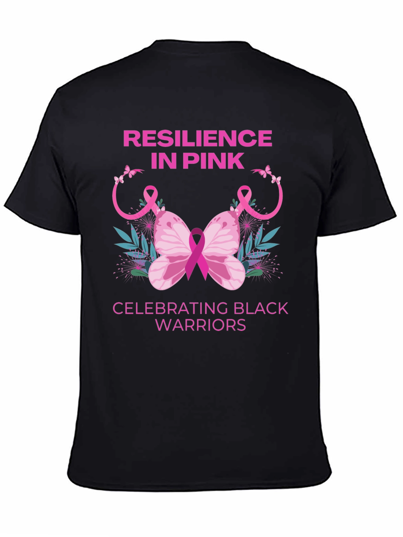Resilience in Pink Black Warriors T-Shirt