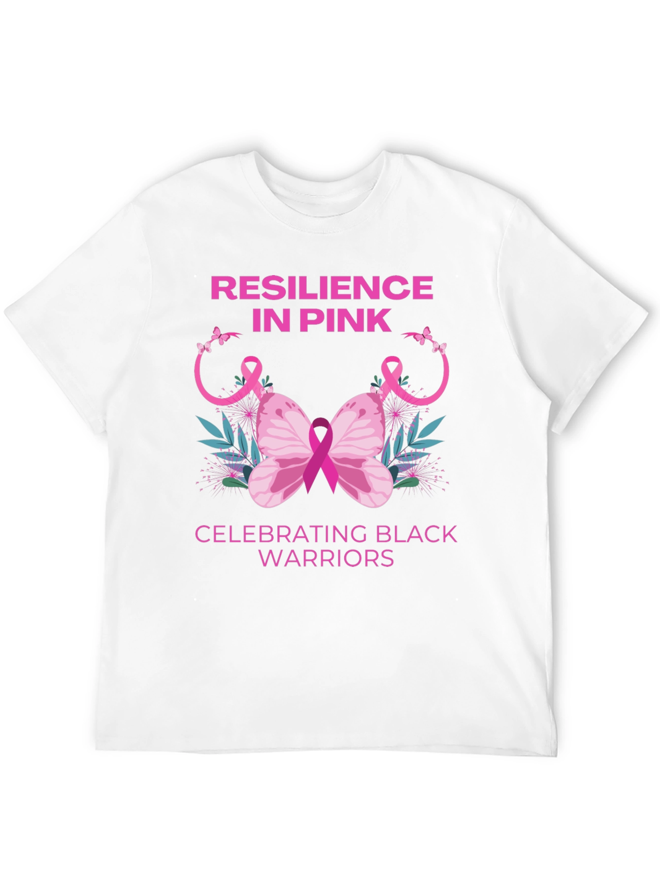 Resilience in Pink Black Warriors T-Shirt
