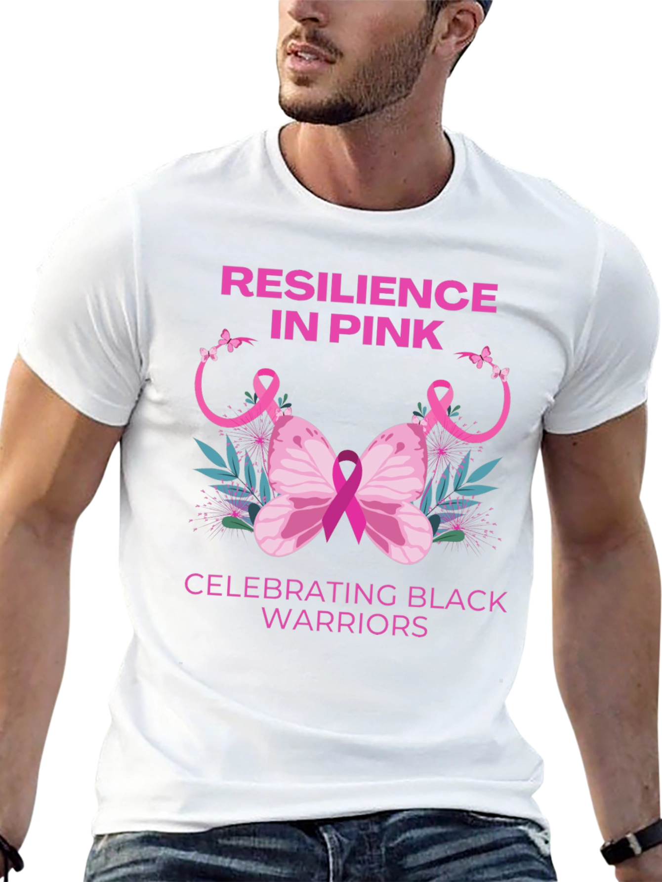 Resilience in Pink Black Warriors T-Shirt