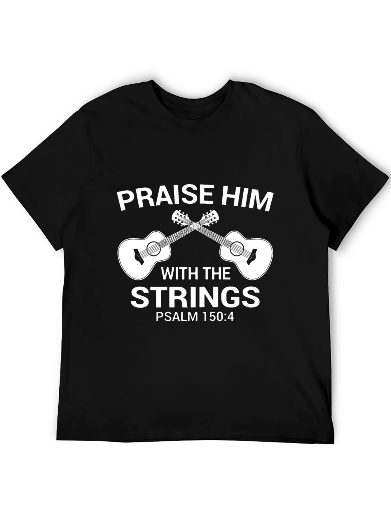 Praise Him with Strings T-Shirt - Christian Musician Tee