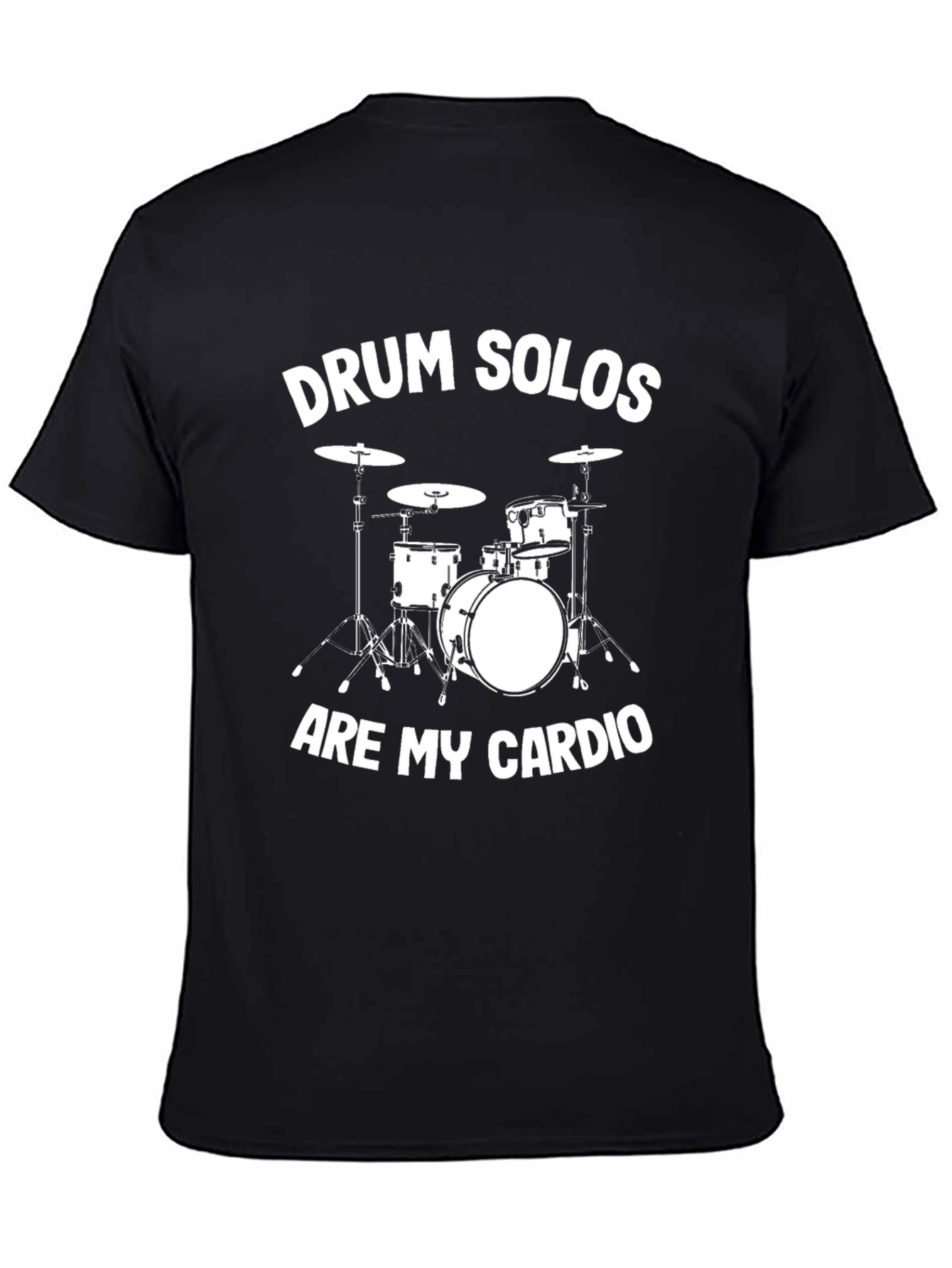 Drum Solos Cardio Black Graphic Tee