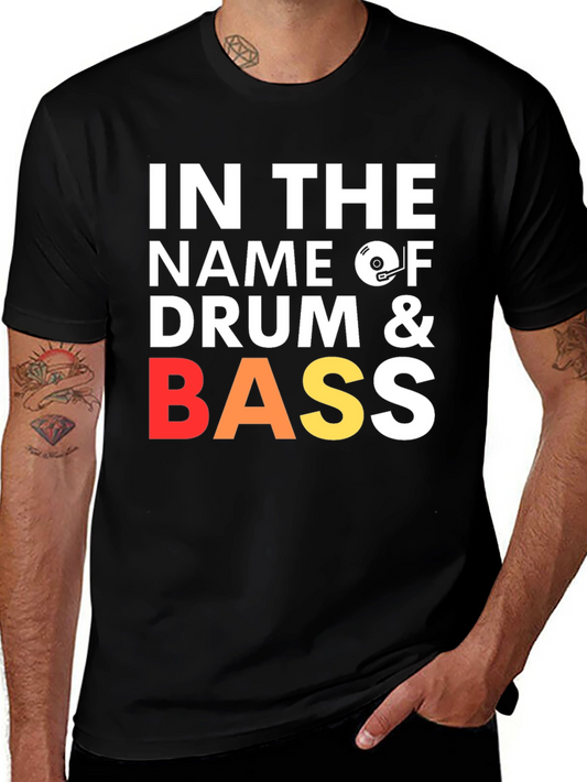 Drum & Bass Graphic T-Shirt - Music Lover Tee