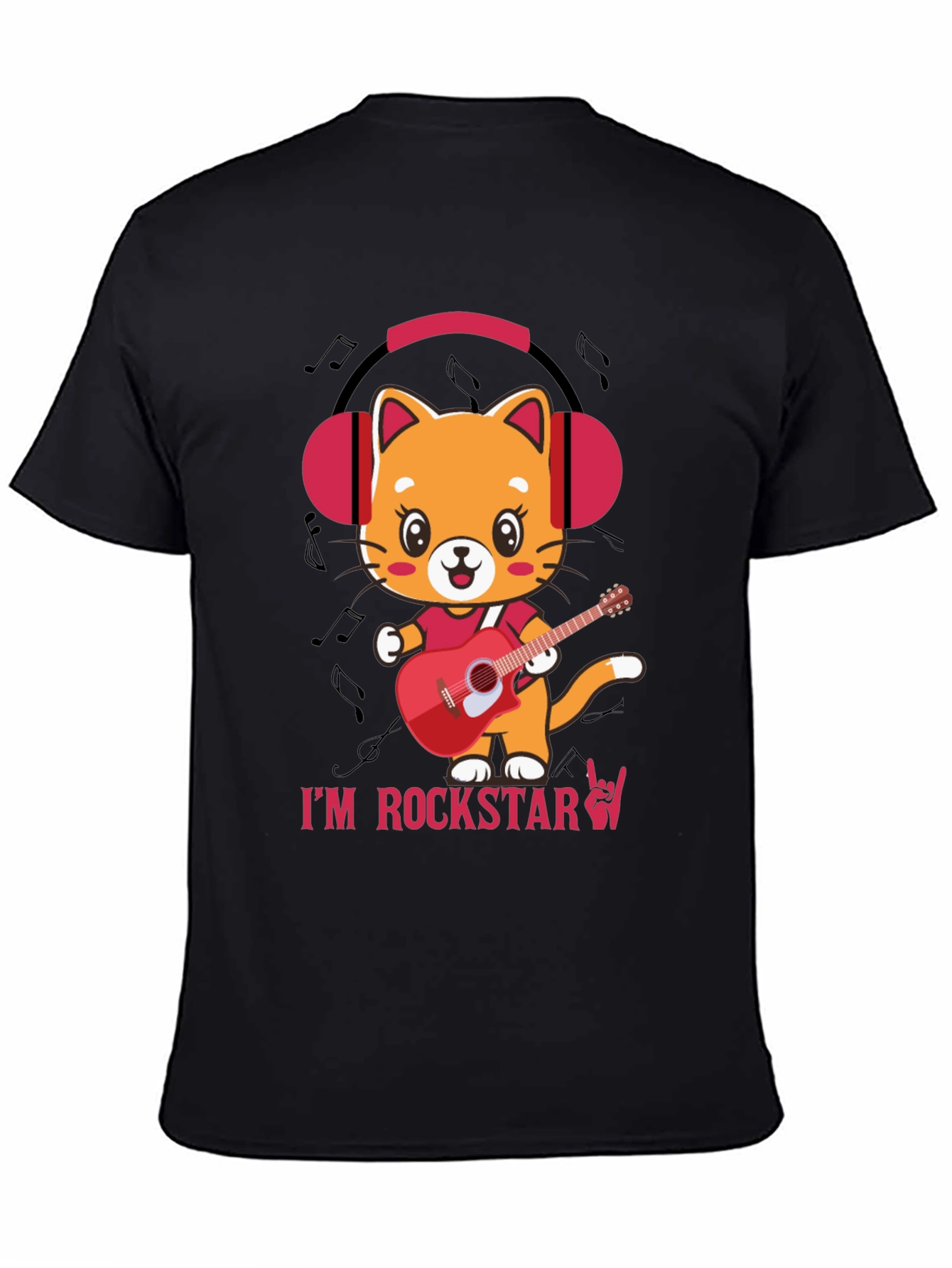 Cat Rockstar Graphic T-Shirt