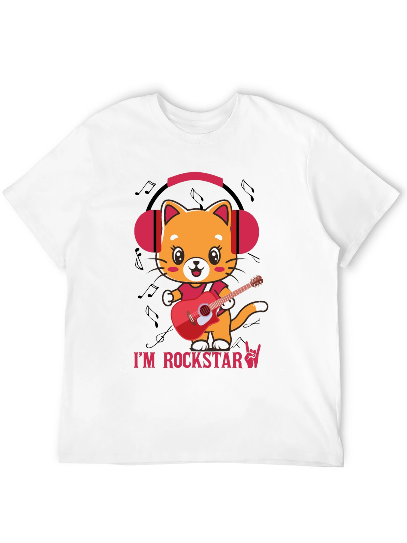 Cat Rockstar Graphic T-Shirt