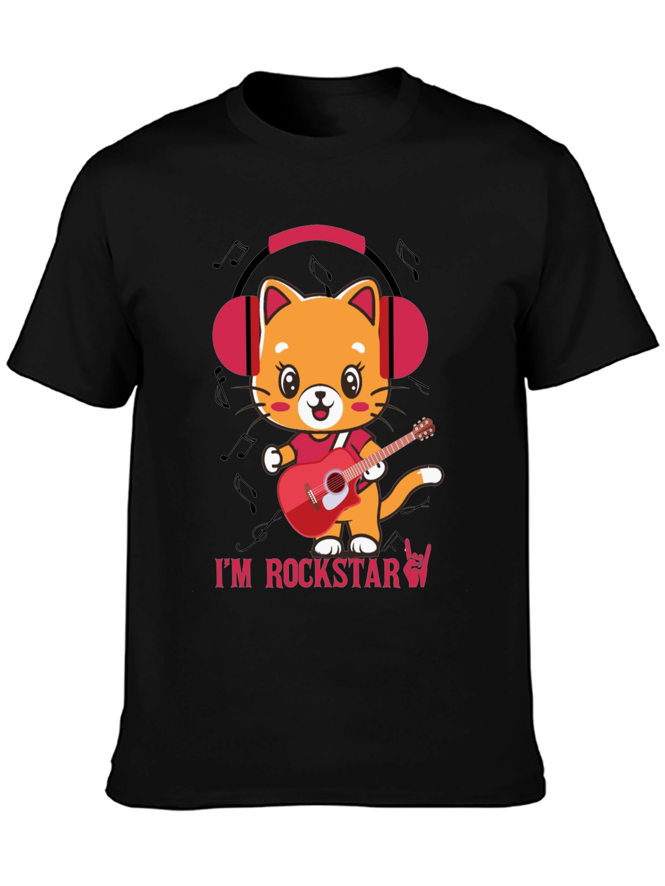 Cat Rockstar Graphic T-Shirt