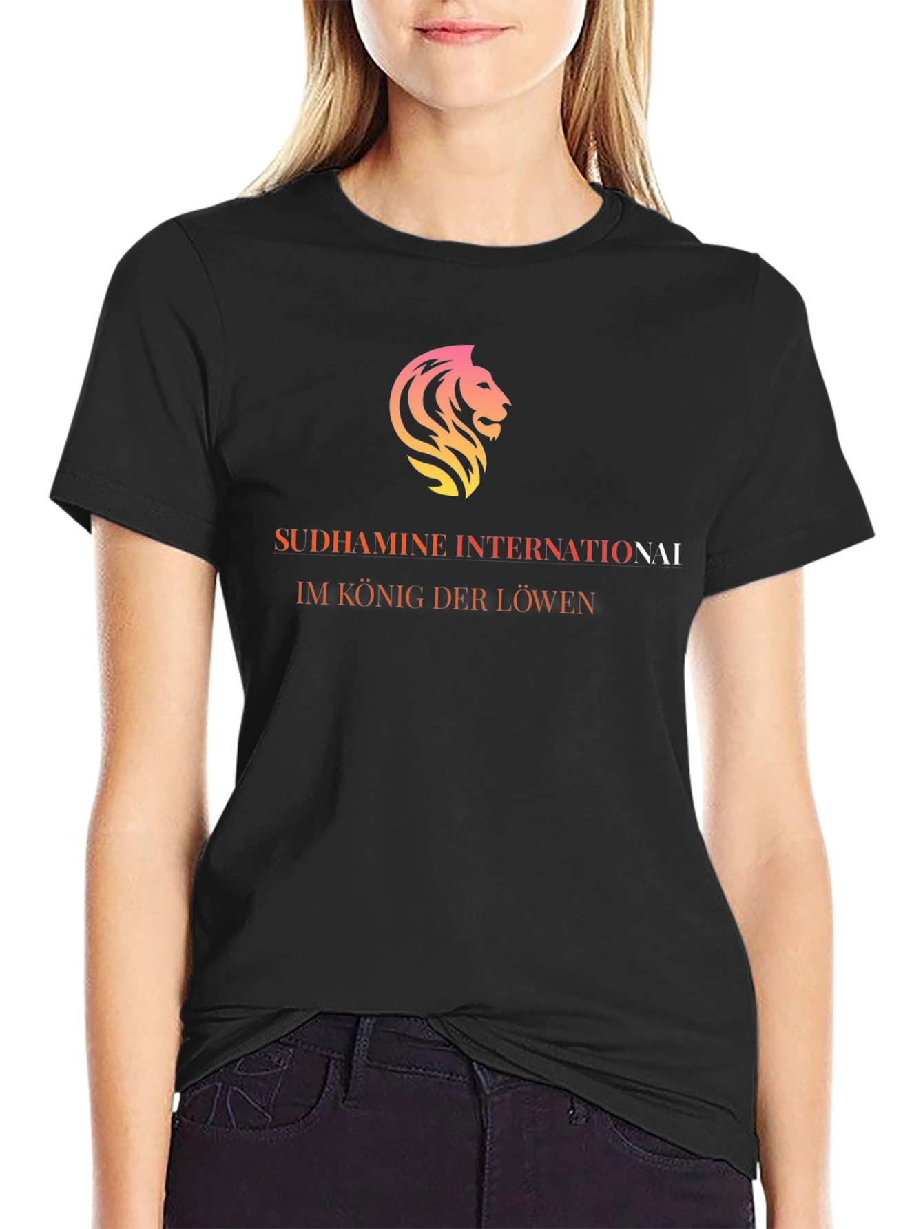 Sudhamine International Lion Graphic Tee