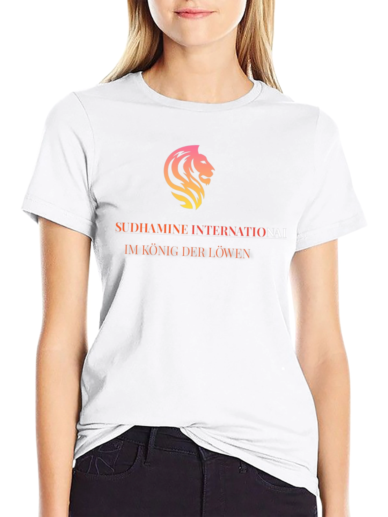 Sudhamine International Lion Graphic Tee