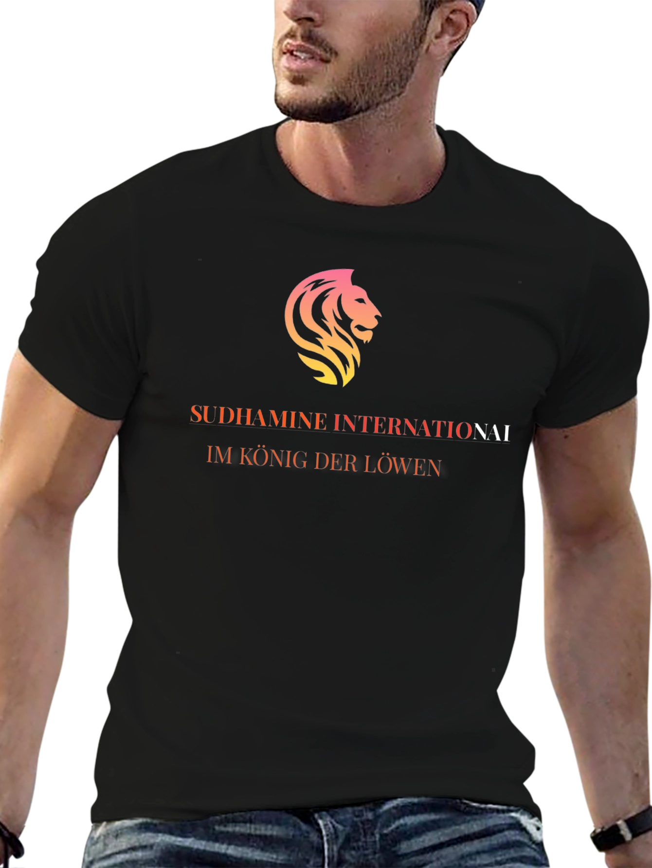 Sudhamine International Lion Graphic Tee