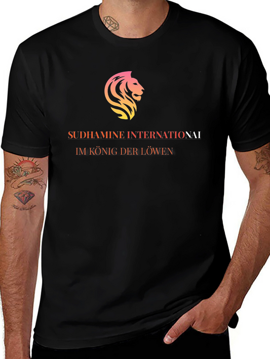Sudhamine International Lion Graphic Tee