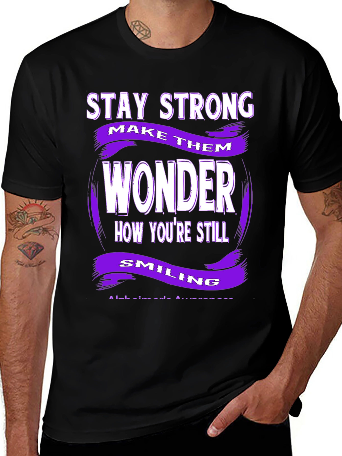 Stay Strong Alzheimers Awareness T-Shirt