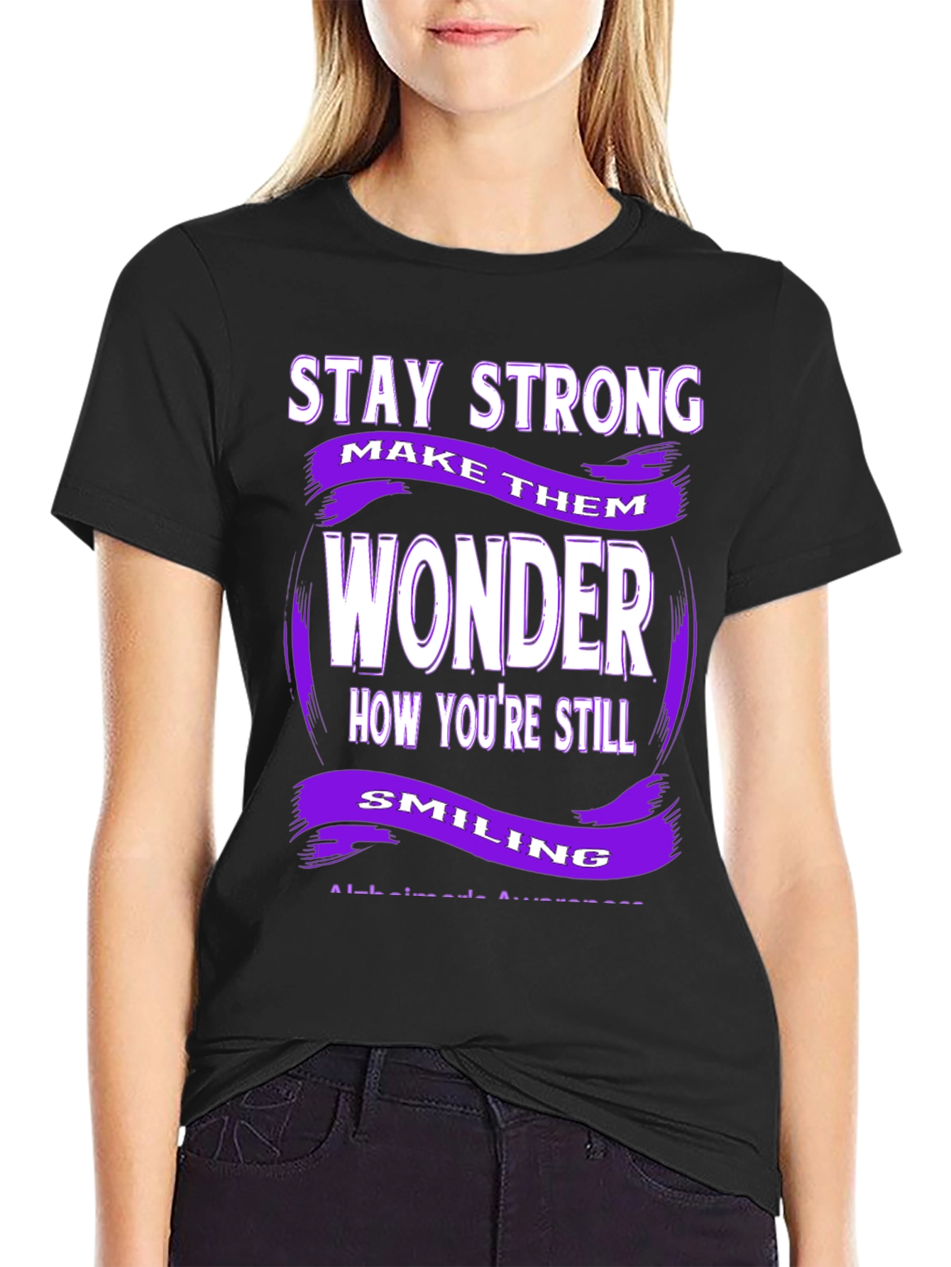 Stay Strong Alzheimers Awareness T-Shirt