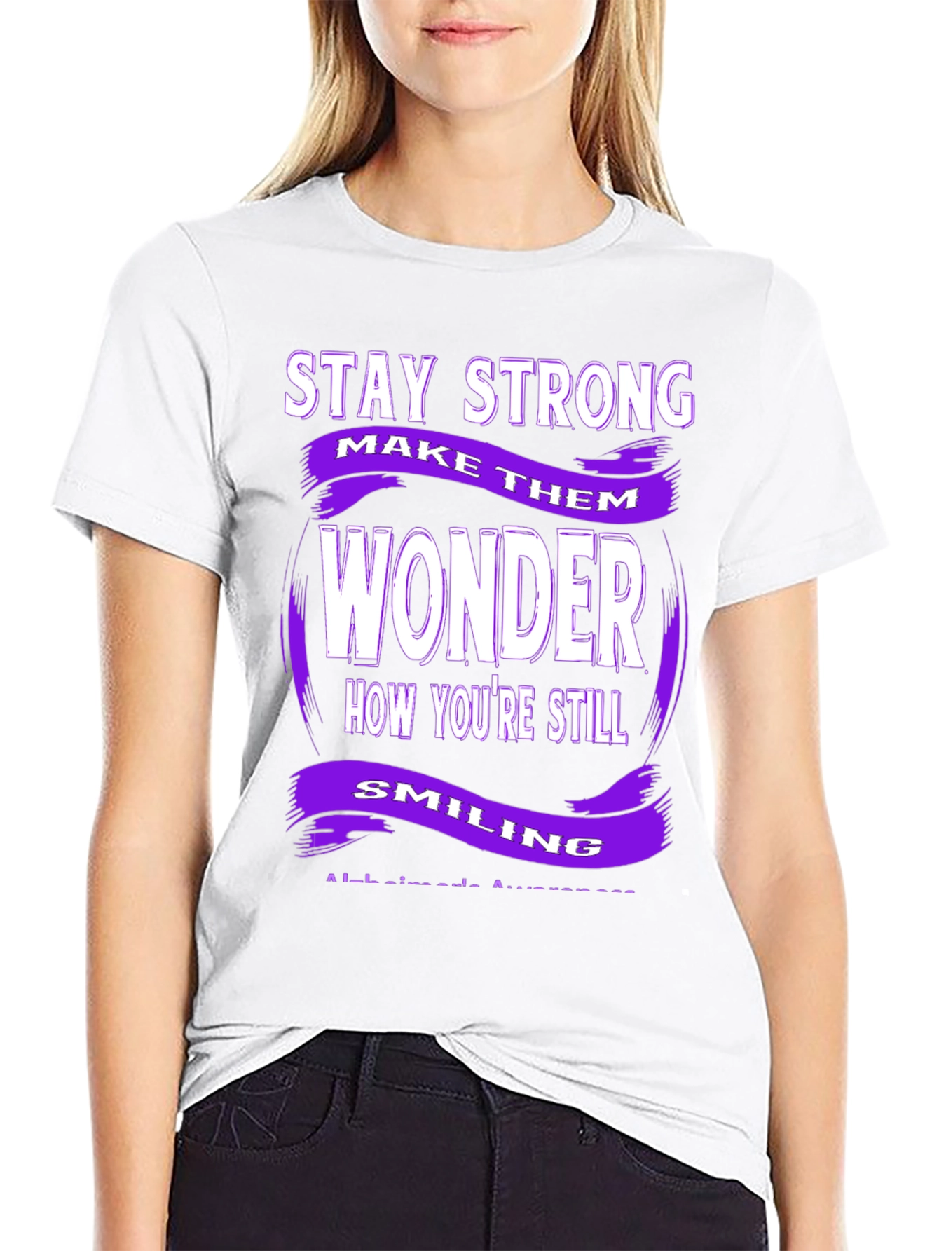 Stay Strong Alzheimers Awareness T-Shirt