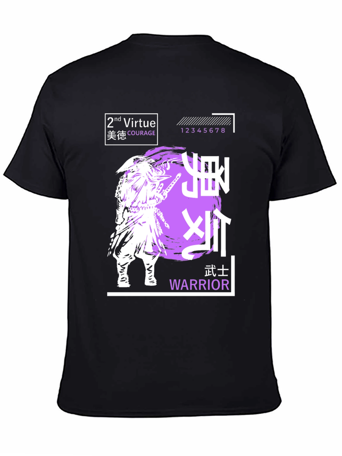Samurai Warrior Virtue Graphic T-Shirt