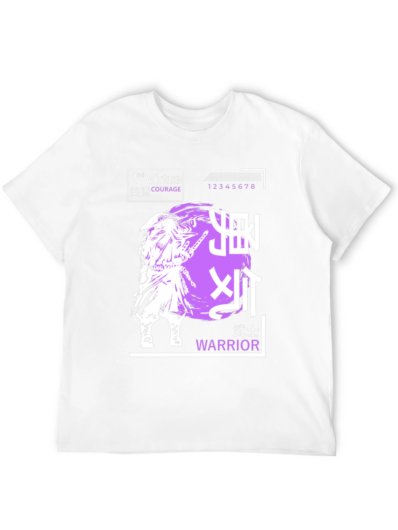 Samurai Warrior Virtue Graphic T-Shirt