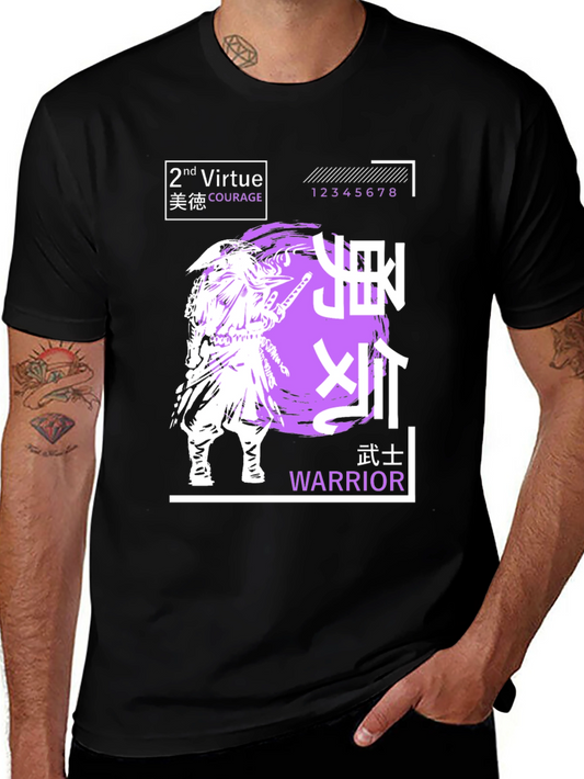 Samurai Warrior Virtue Graphic T-Shirt