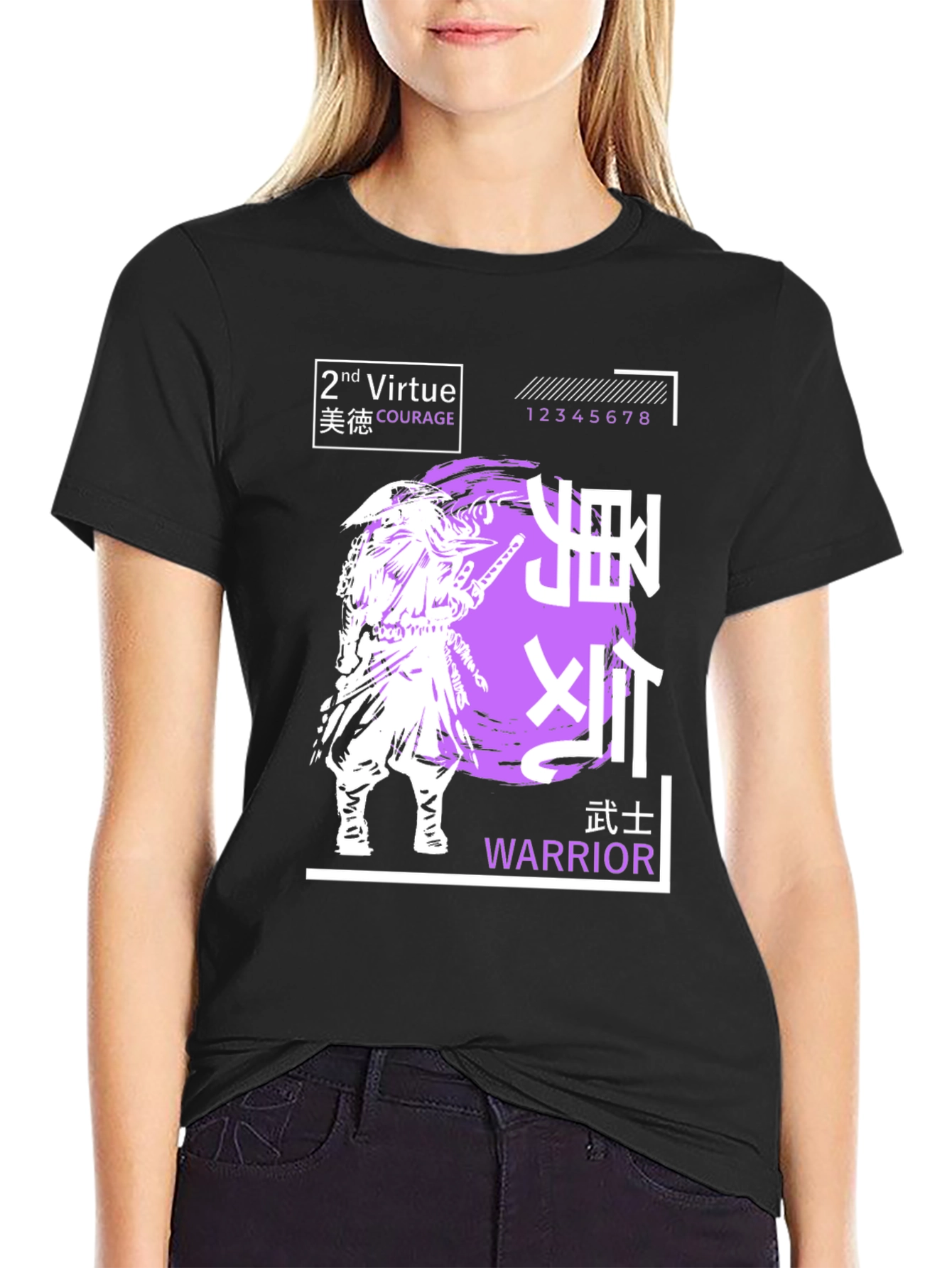 Samurai Warrior Virtue Graphic T-Shirt