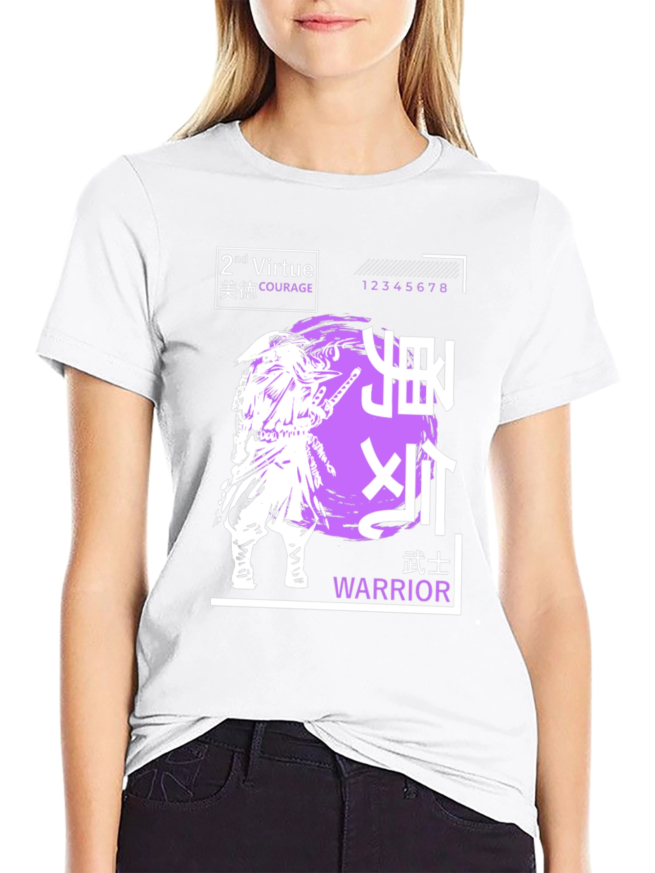 Samurai Warrior Virtue Graphic T-Shirt
