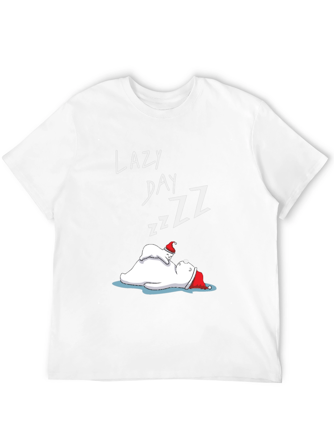 Lazy Day Polar Bear Graphic Tee