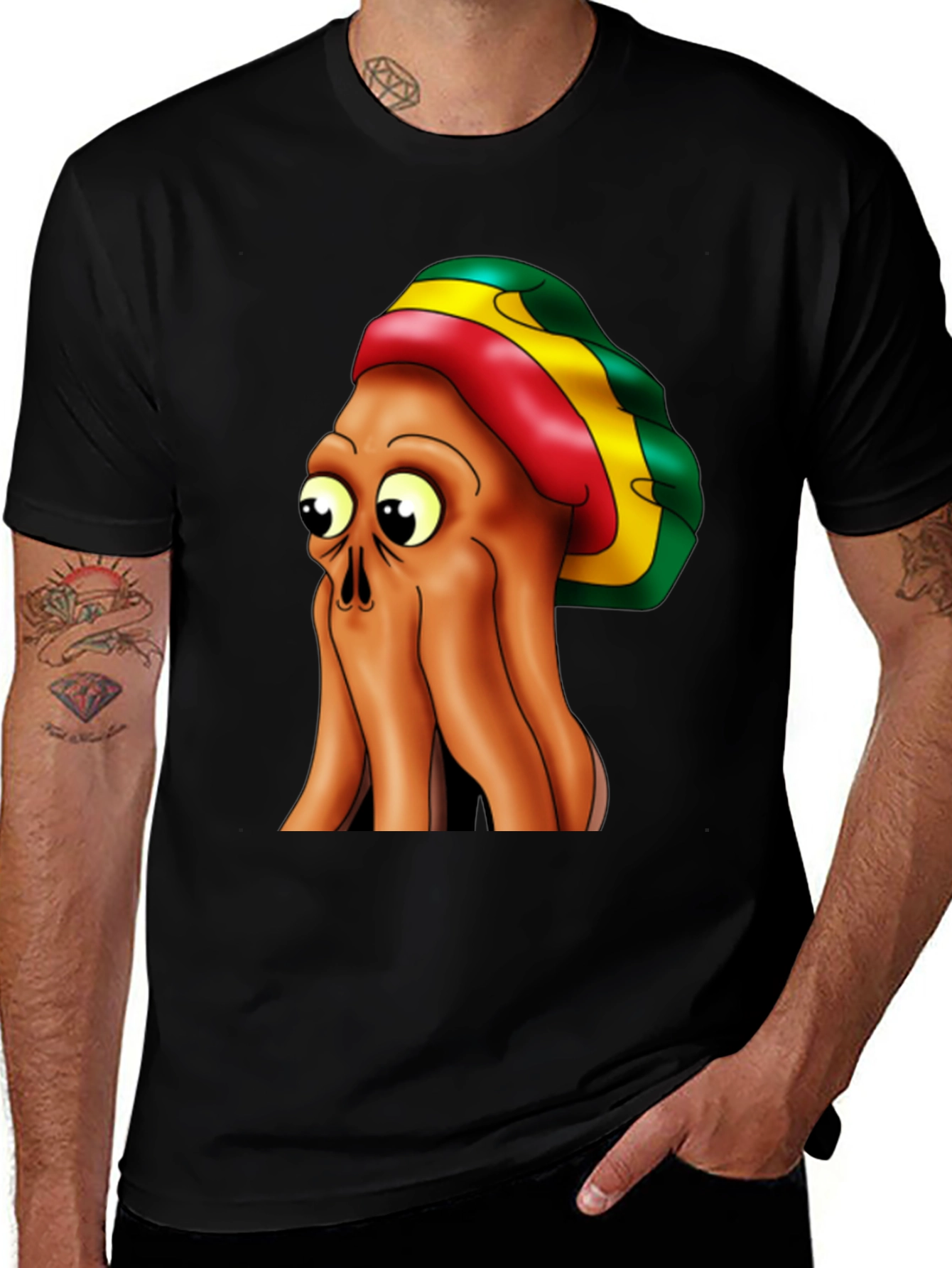 Rasta Octopus Graphic Tee